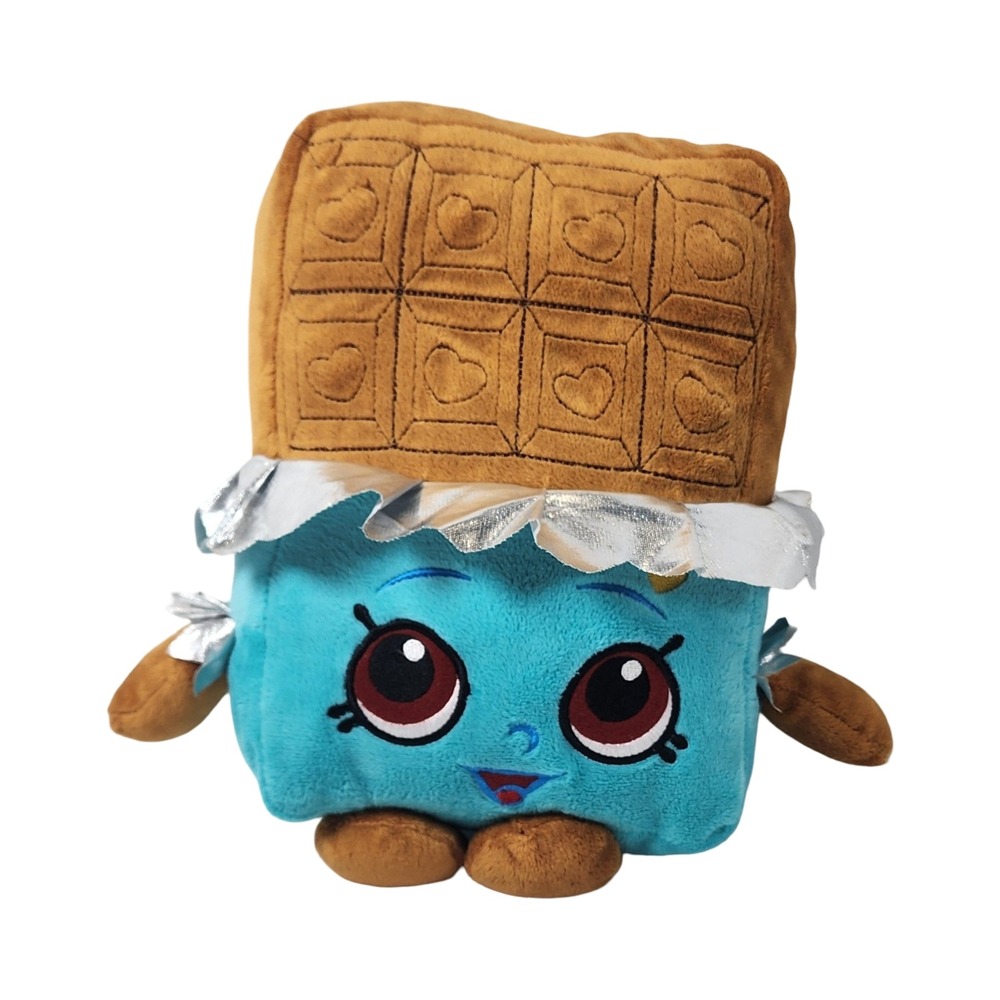 Shopkins Cheeky Chocolate Plush 8" Moose Toys Fiesta Blue Brown Candy Toy